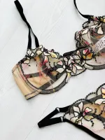 Non-padded bra & G-string set