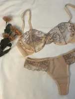 Non-padded bra & G-string set